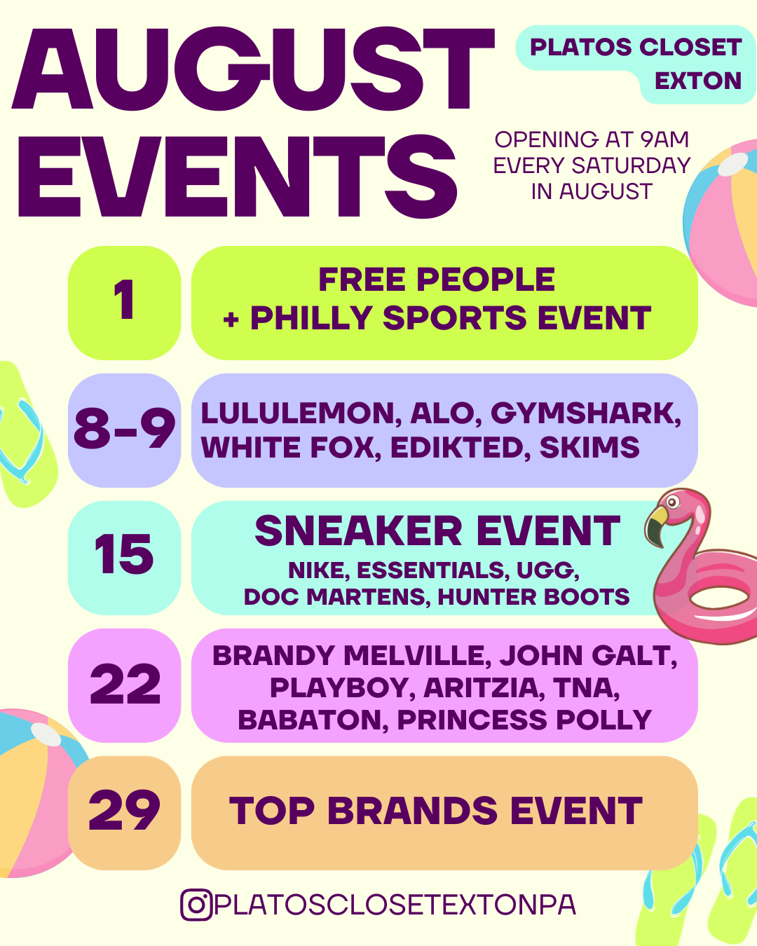 pc aug events